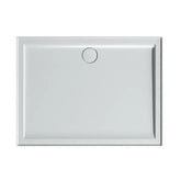 Vue Low Profile Polymarble Shower Base with Dome Waste Cover - Various Sizes